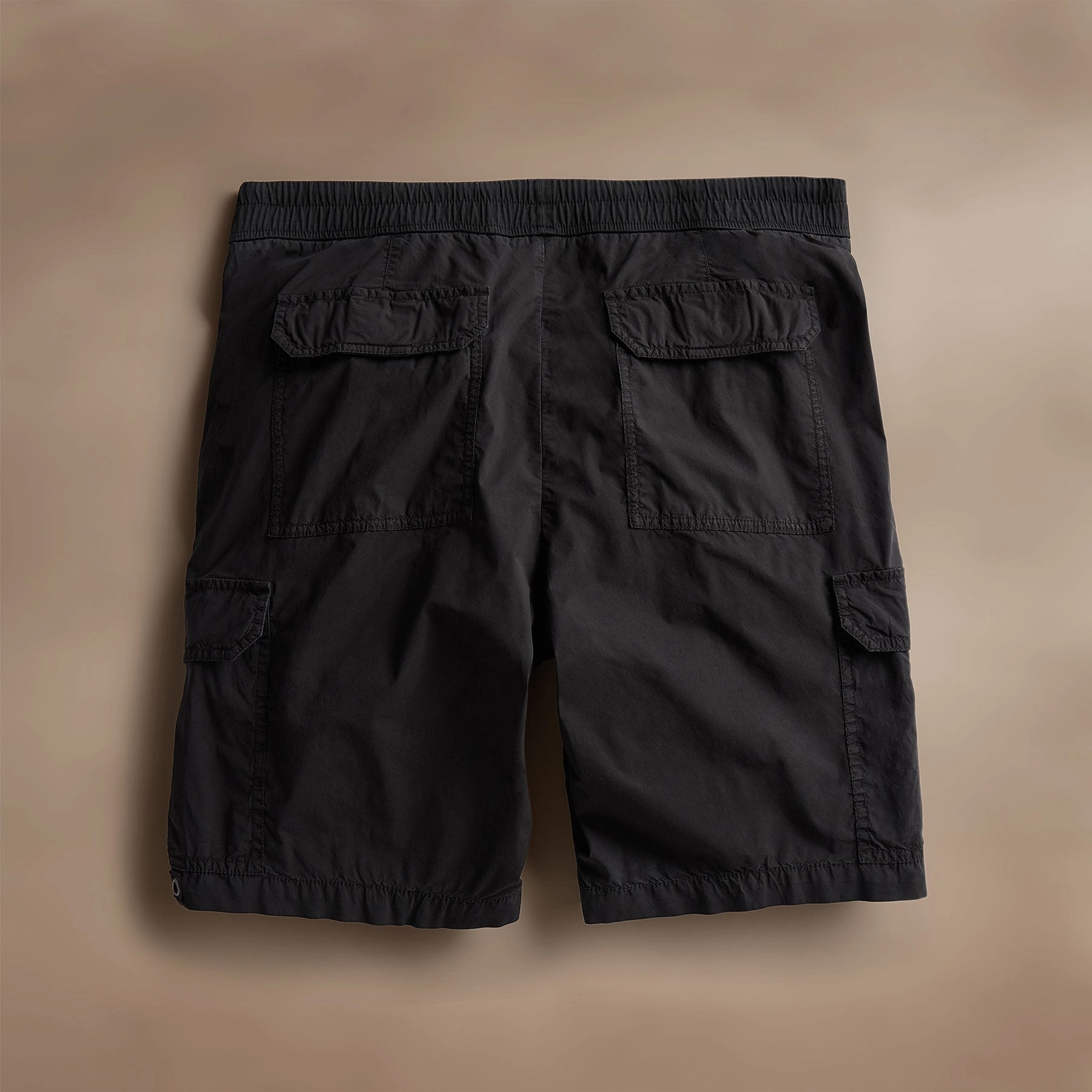 Parachute Poplin Cargo Short - Black