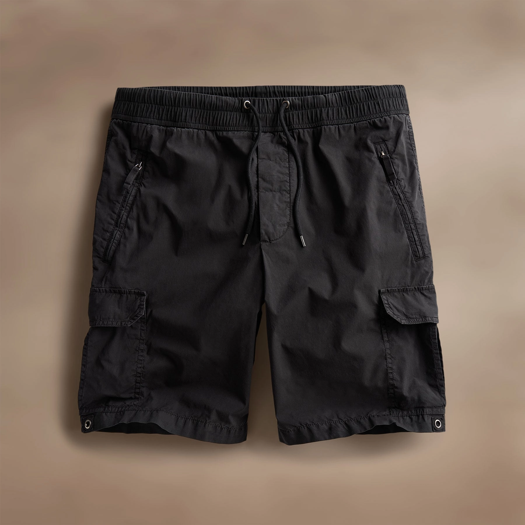 Parachute Poplin Cargo Short - Black
