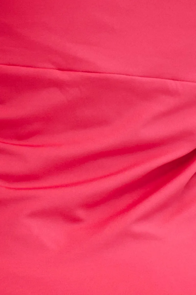Pink Bandeau Top Boob Tube Twist