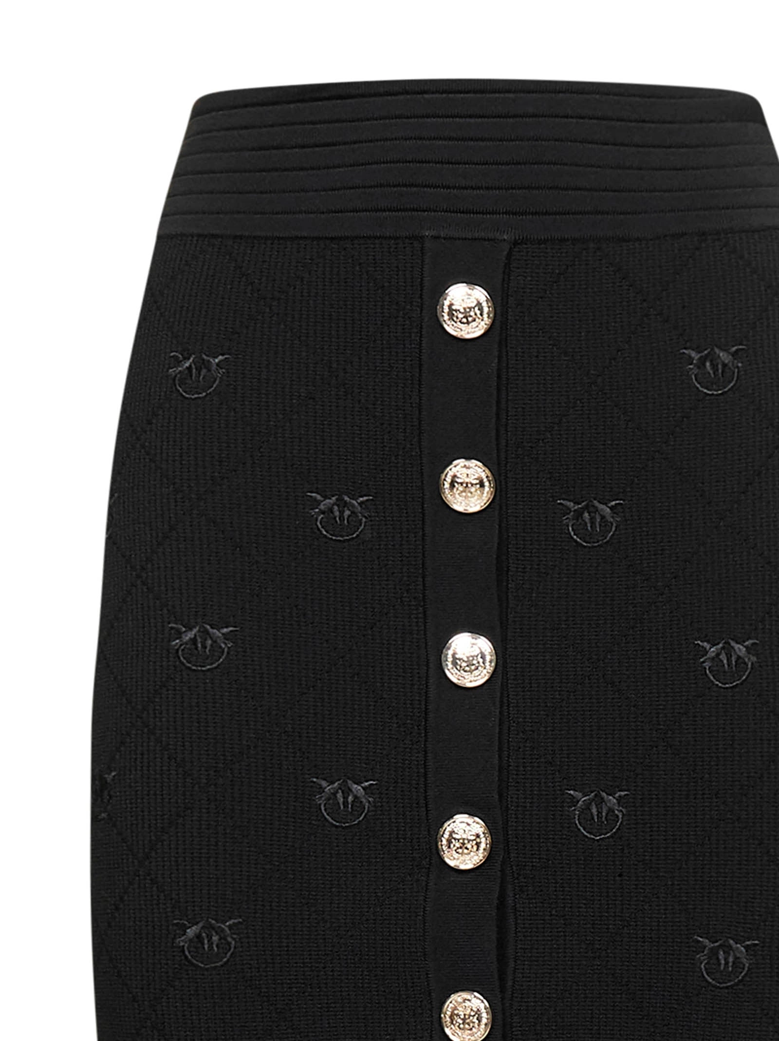 Pinko High Waist Knit Pencil Skirt