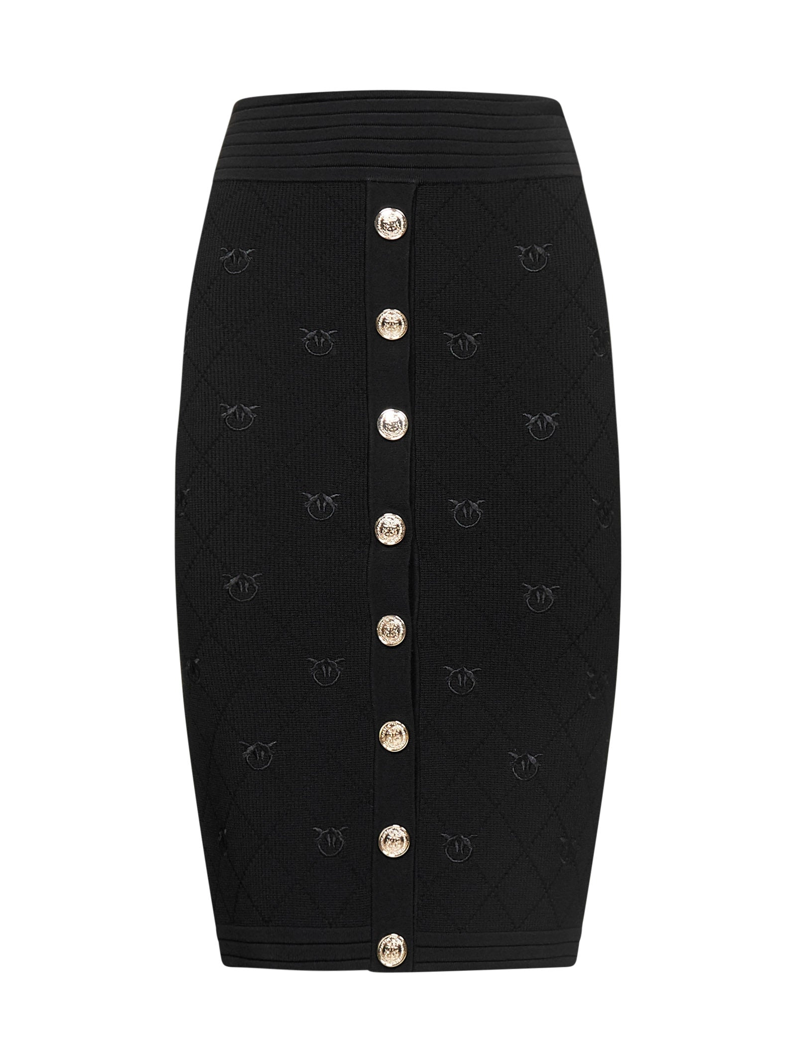 Pinko High Waist Knit Pencil Skirt