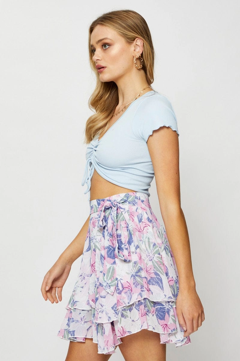 Print Skater Skirt