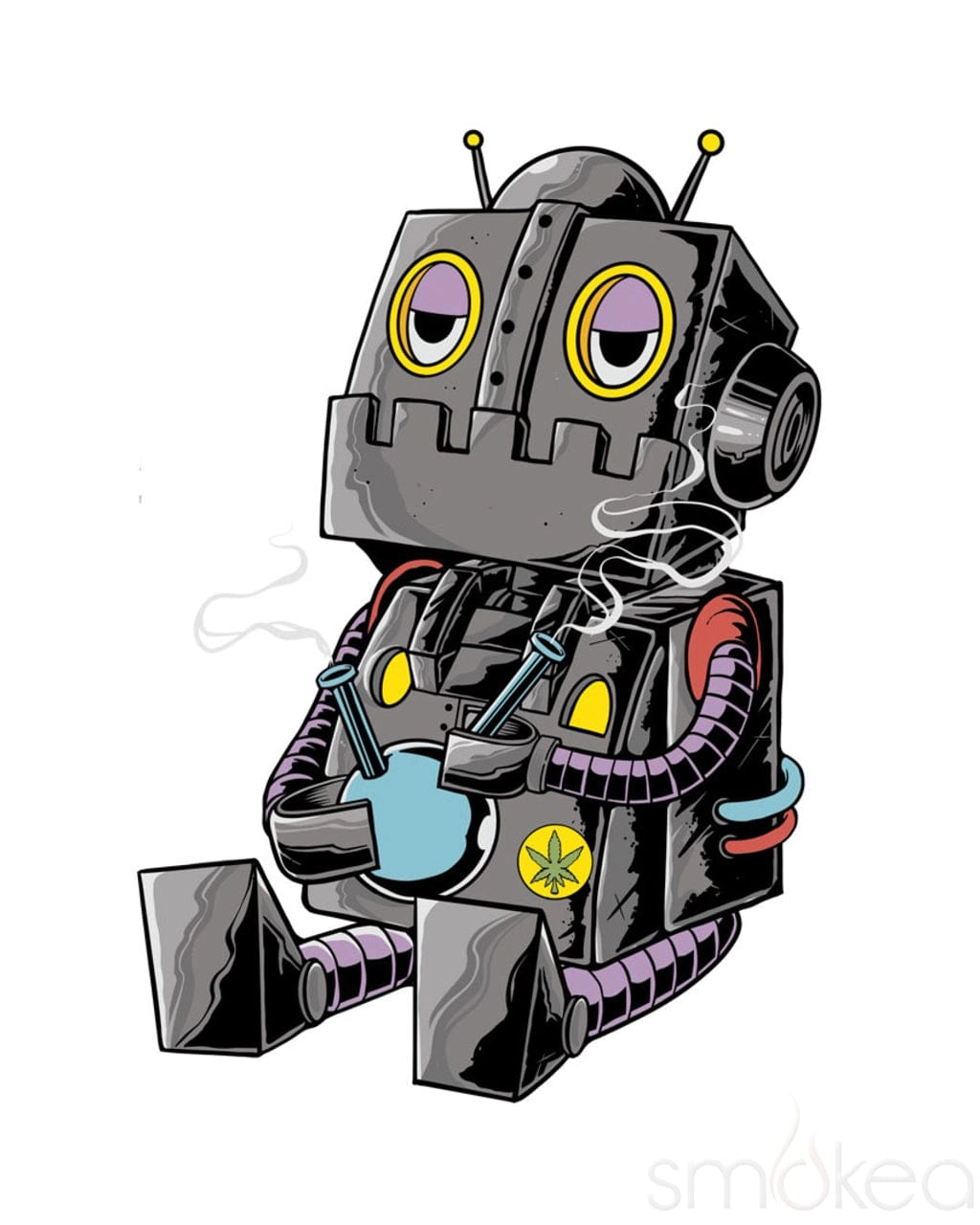 Pulsar 10" Bottoms Up "Dope Bot" Bong