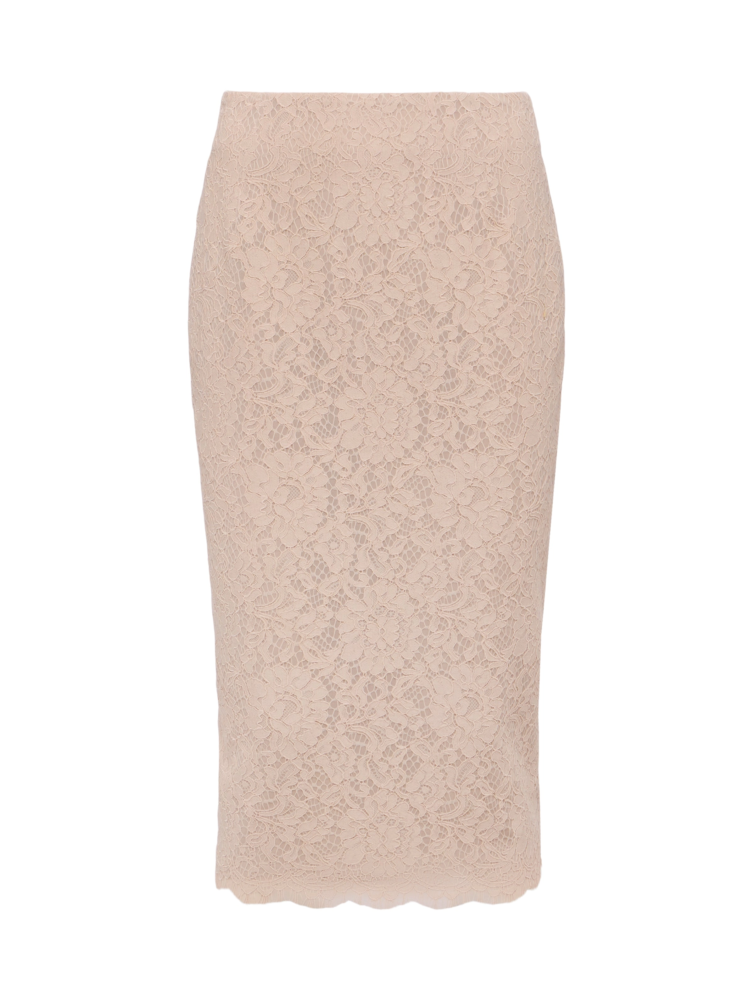 Royal Lace Pencil Skirt
