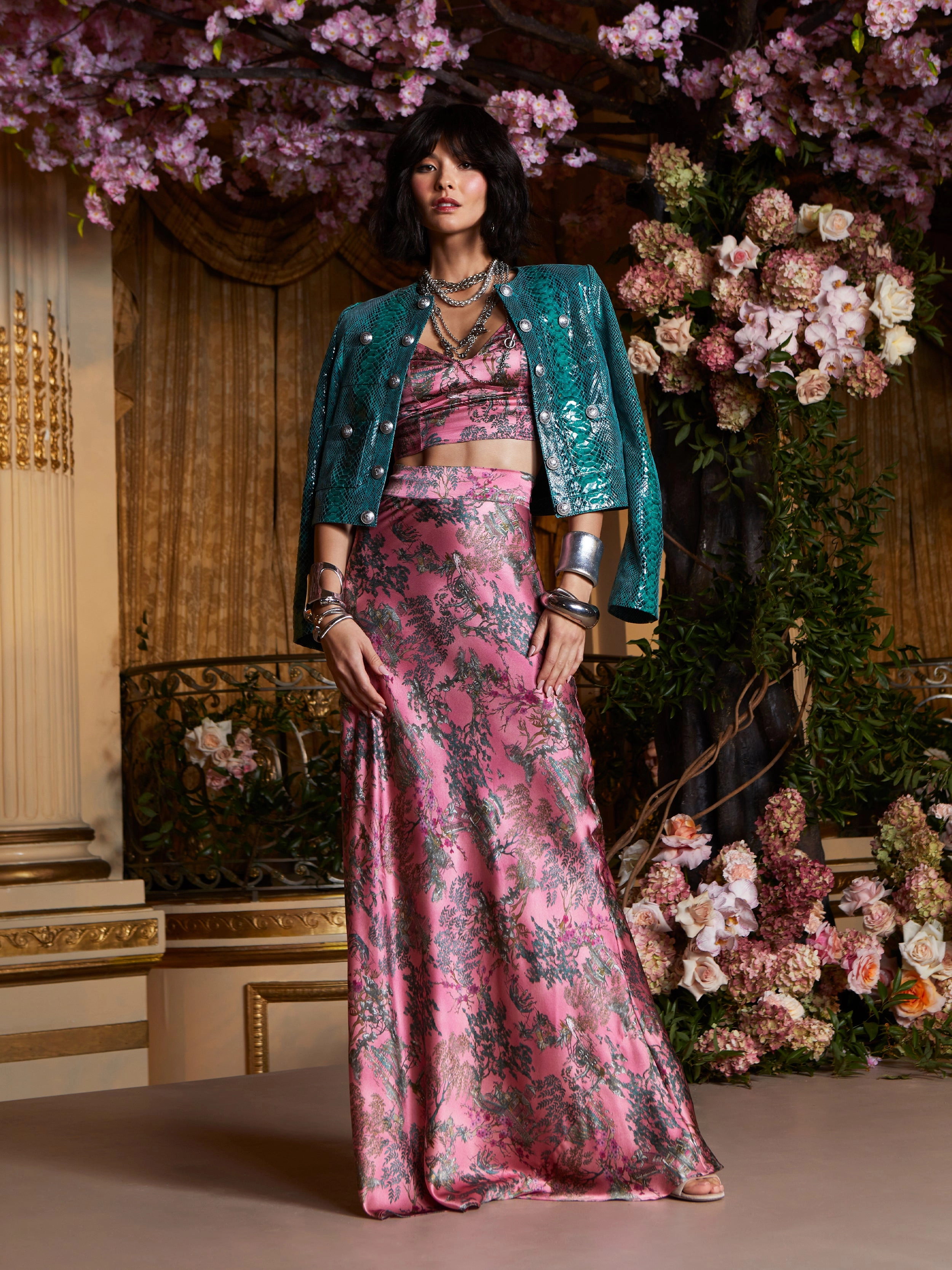 Ryker Silk Maxi Skirt