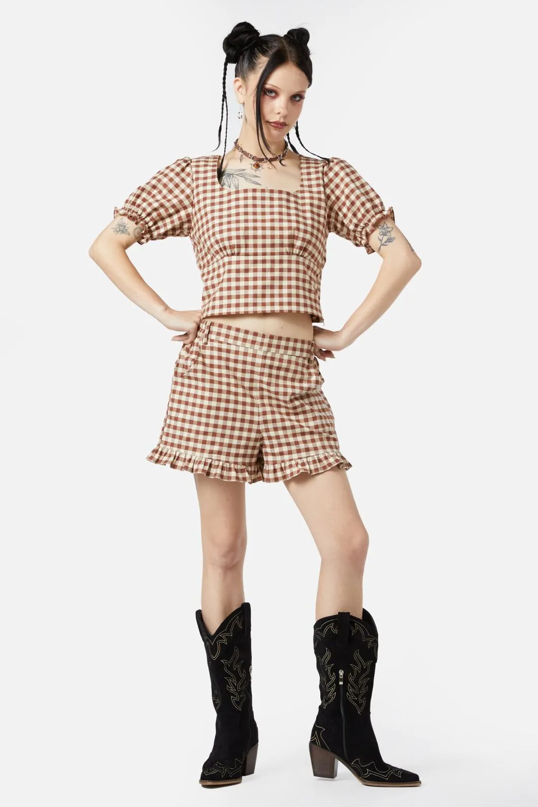 Saloon Gingham Shorts