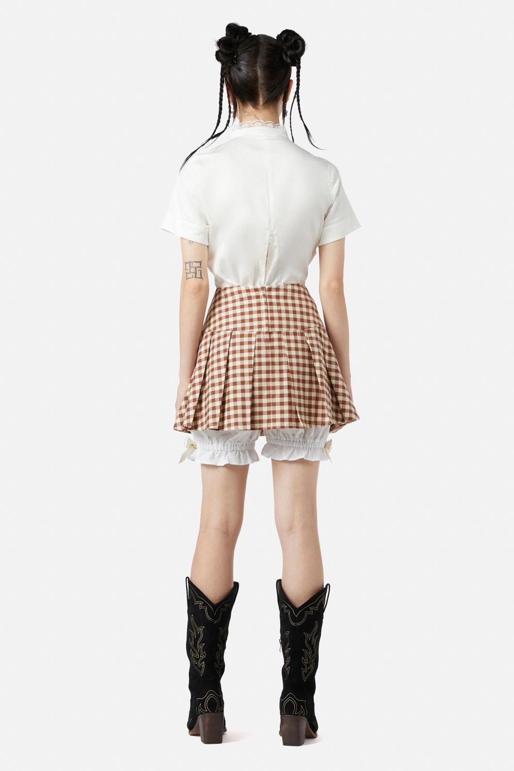 Saloon Gingham Skort