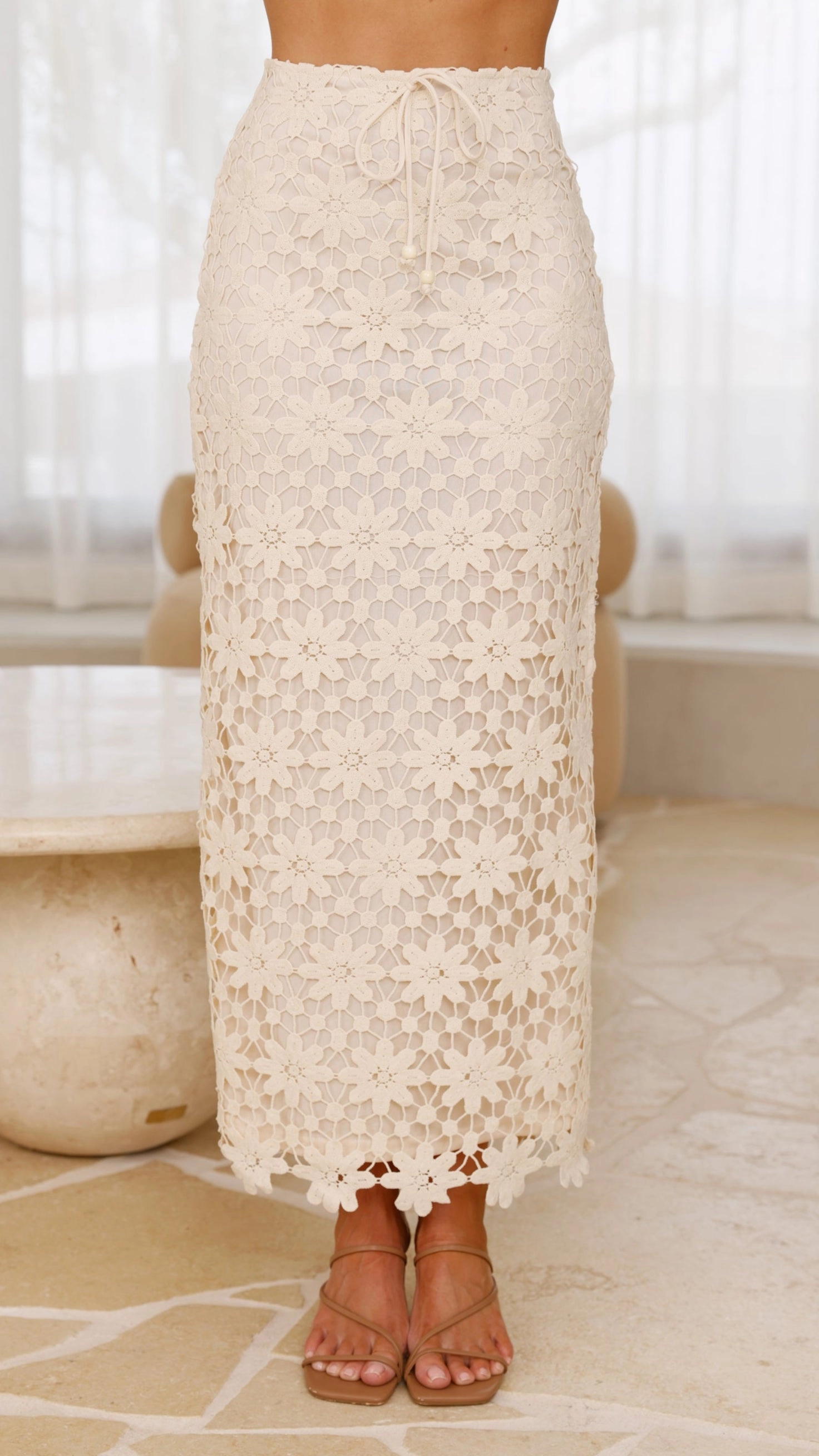 Sander Maxi Skirt - Beige