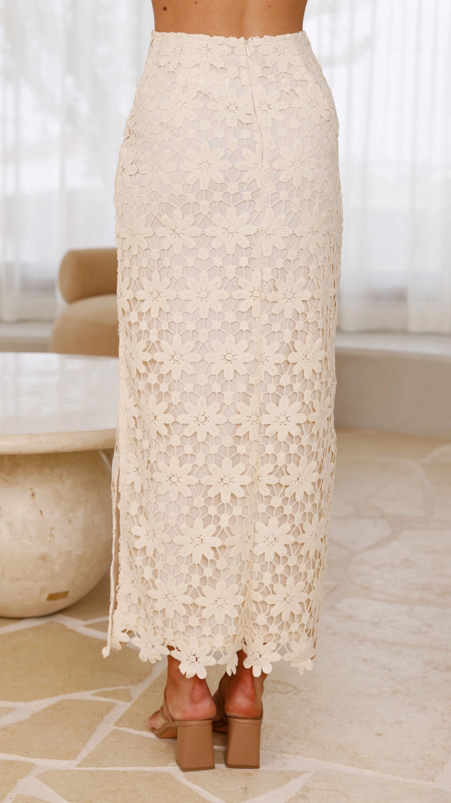 Sander Maxi Skirt - Beige