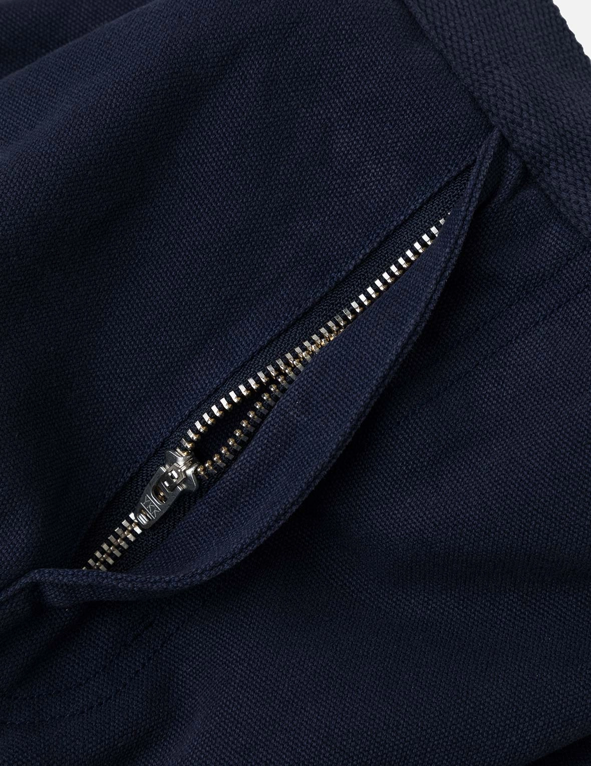Slogan Appliqué Embroidery Straight Fit Worker Chino