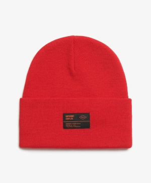 Surplus Knitted Beanie Hat | Risk Red