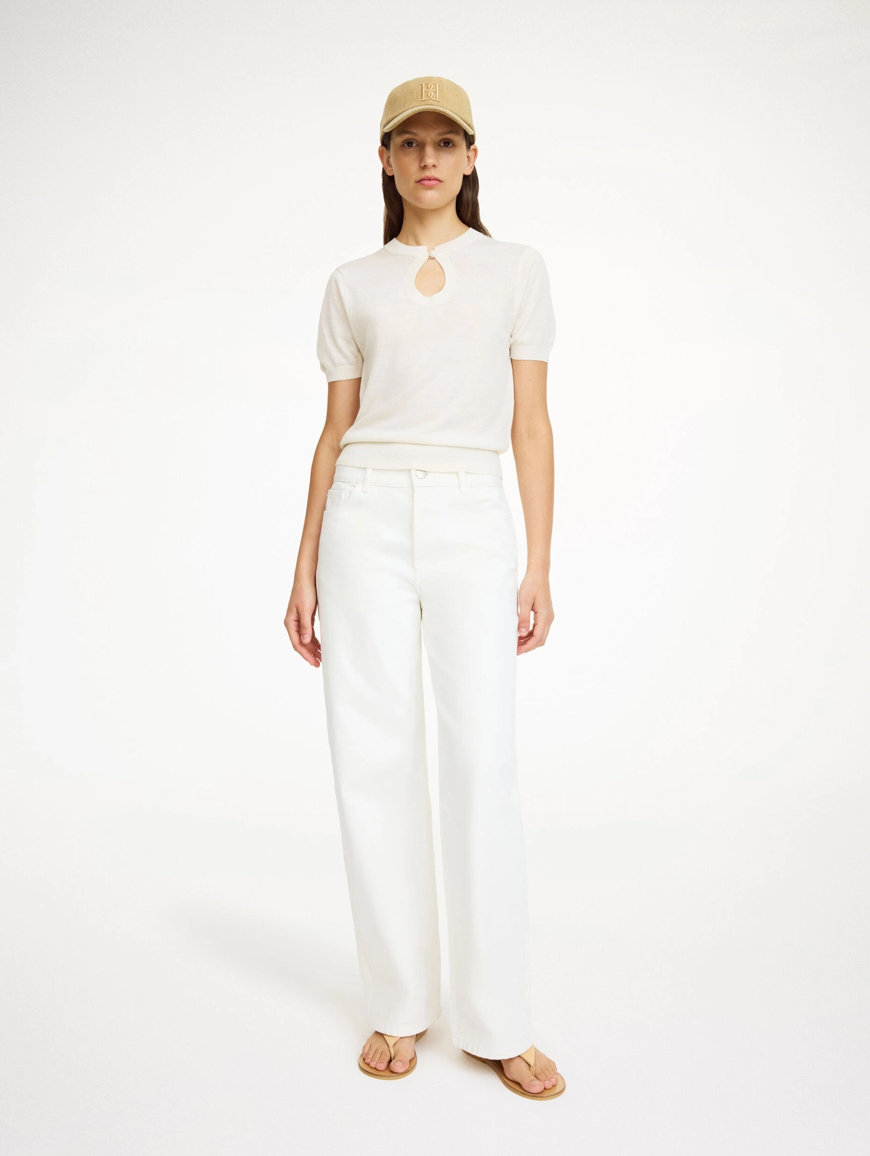 Tala Sweater Top in Soft White