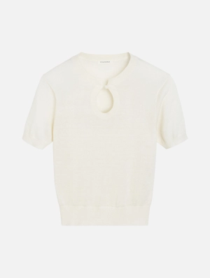 Tala Sweater Top in Soft White