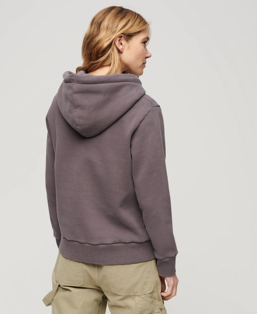 Tokyo Vintage Logo Graphic Hoodie | Rock Dark Grey