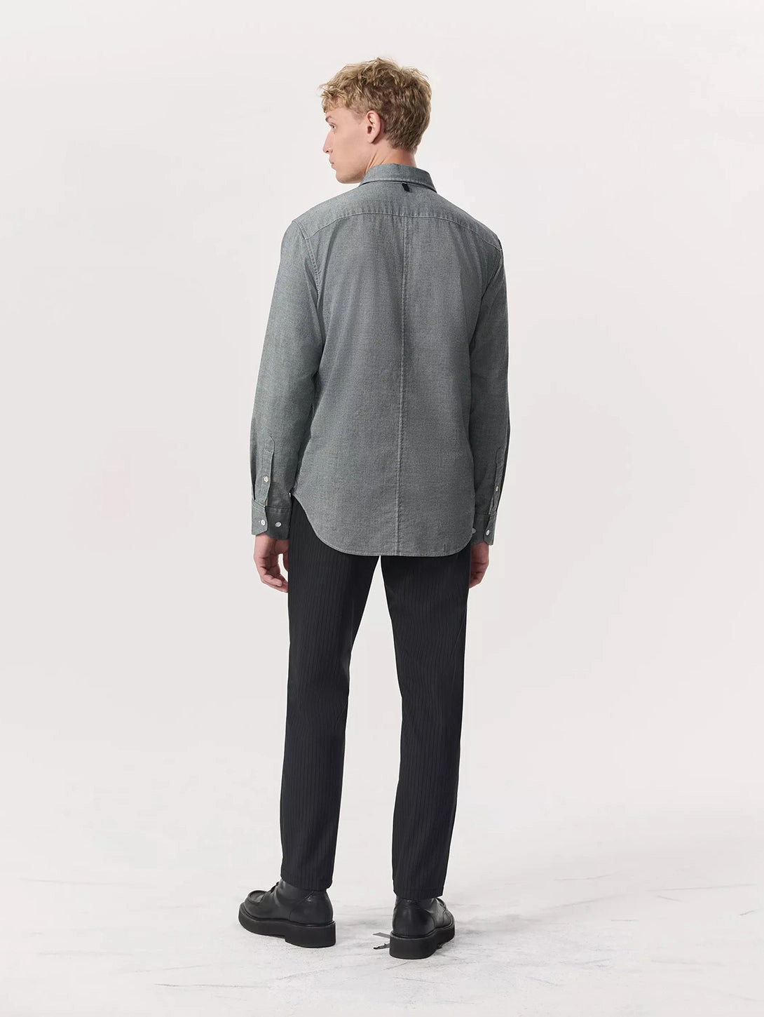 Tomlin Stretch Dobby Shirt - Pearl Grey