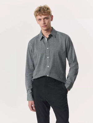 Tomlin Stretch Dobby Shirt - Pearl Grey