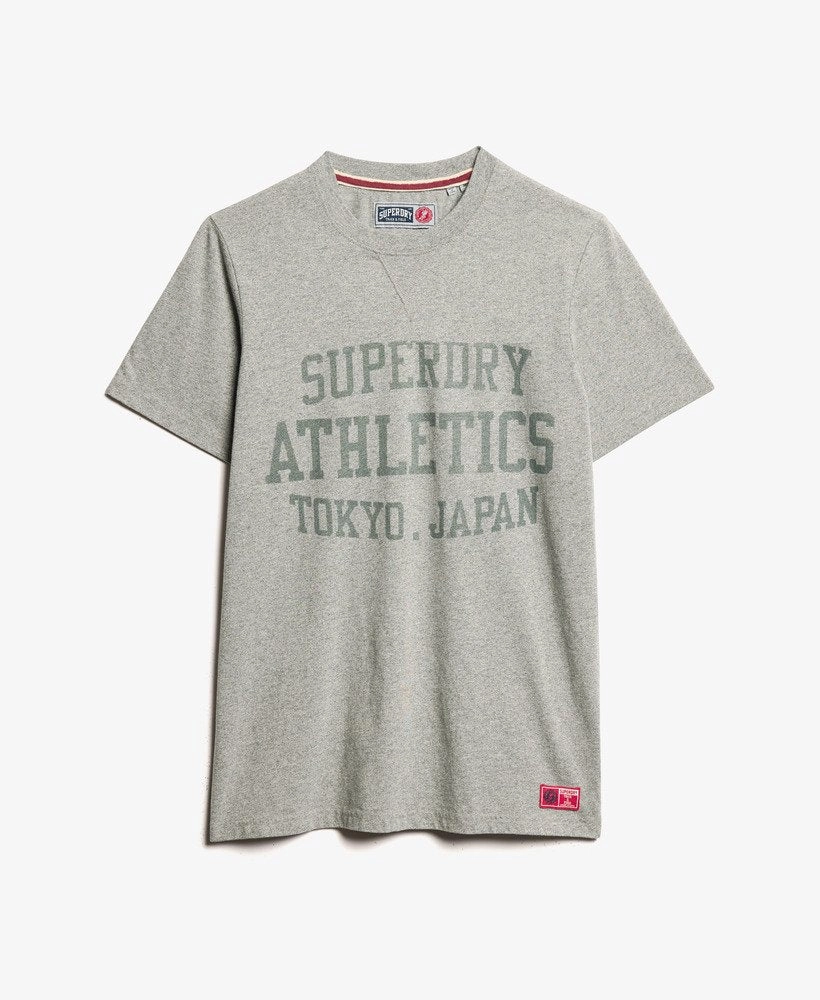 Track & Field Graphic T Shirt | Light Grey True Grit
