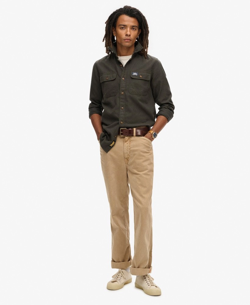 Trailsman Flannel Shirt | Chive Green