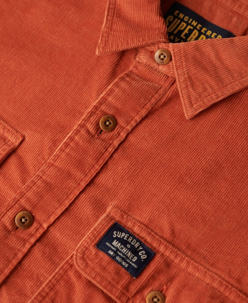 Trailsman Relaxed Fit Corduroy Shirt | Burnt Orange