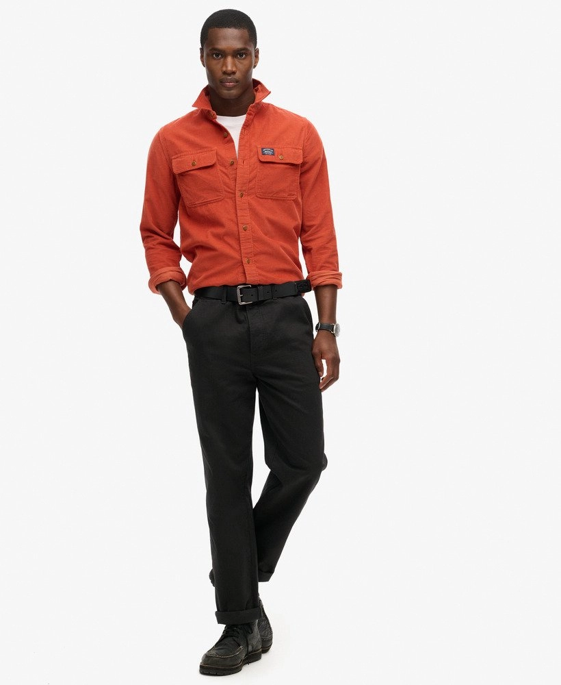 Trailsman Relaxed Fit Corduroy Shirt | Burnt Orange