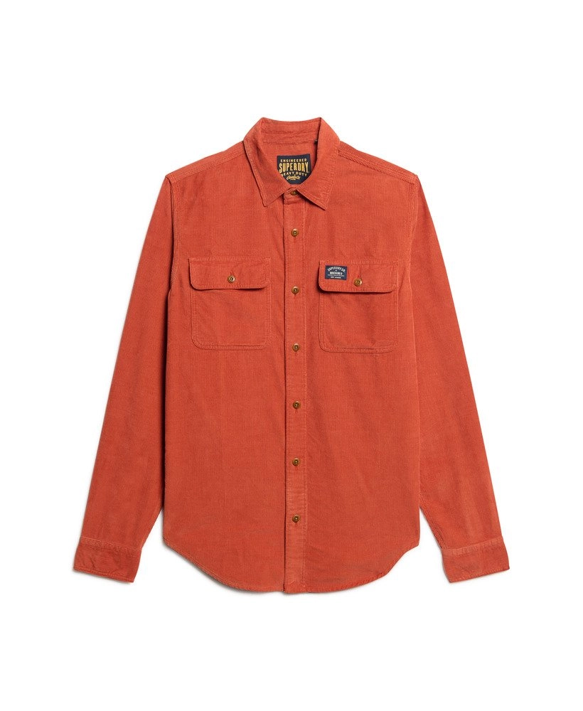Trailsman Relaxed Fit Corduroy Shirt | Burnt Orange
