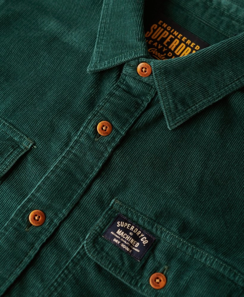 Trailsman Relaxed Fit Corduroy Shirt | Pine Green