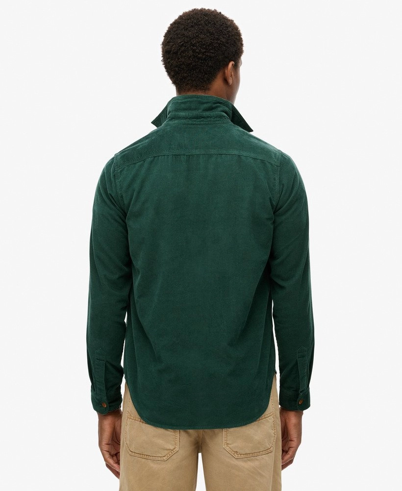 Trailsman Relaxed Fit Corduroy Shirt | Pine Green
