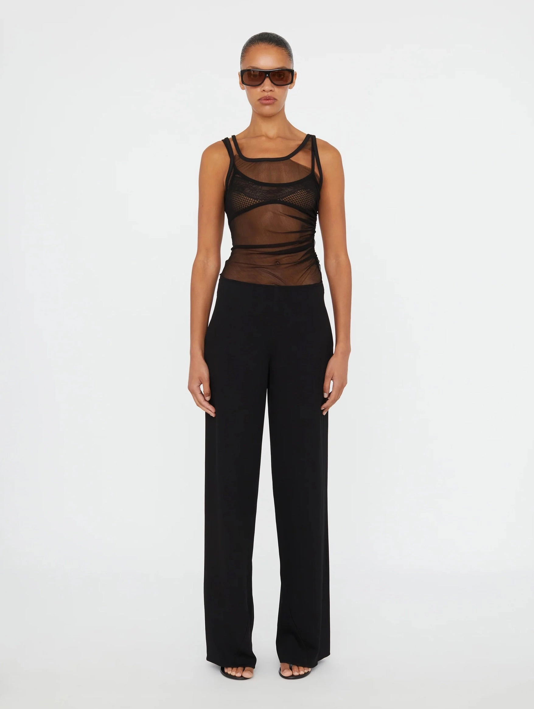 Traverse Bias Trouser in Black