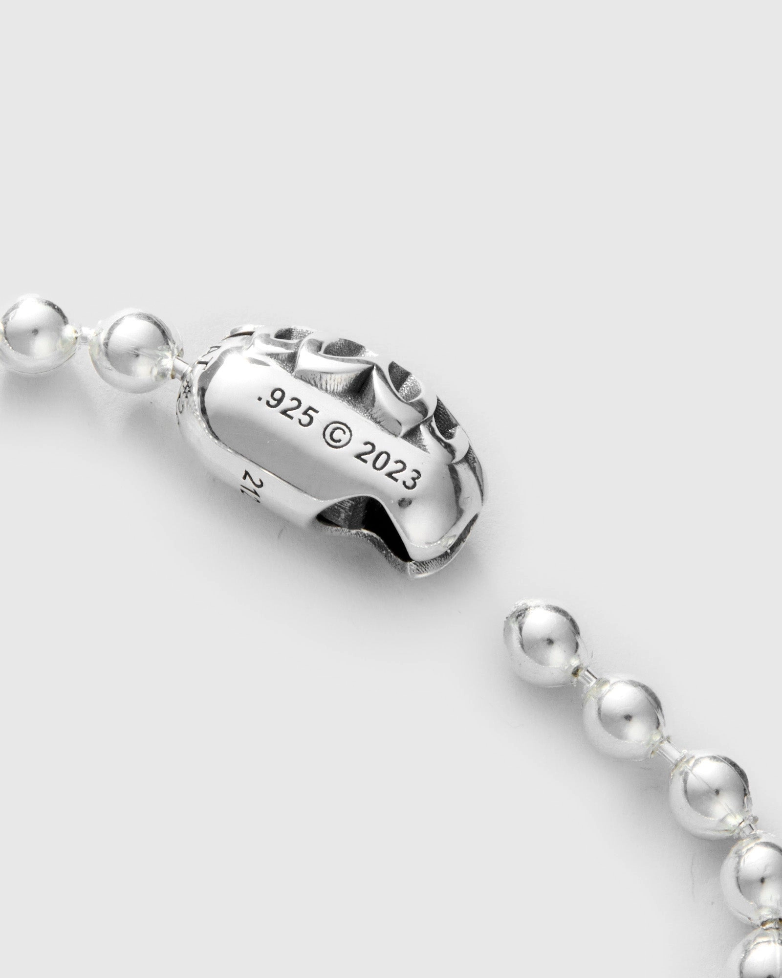 Triple Cutout Poplock Necklace in Sterling Silver