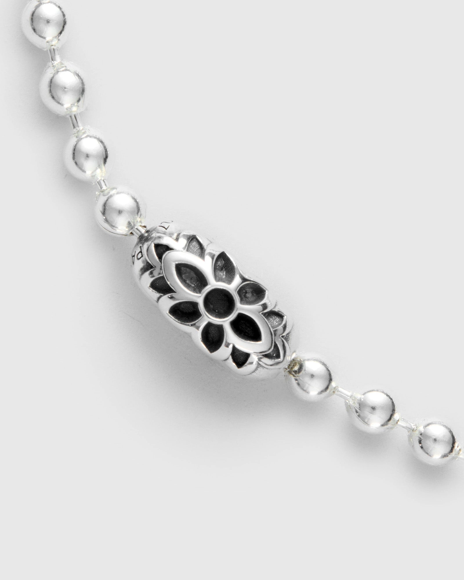 Triple Cutout Poplock Necklace in Sterling Silver
