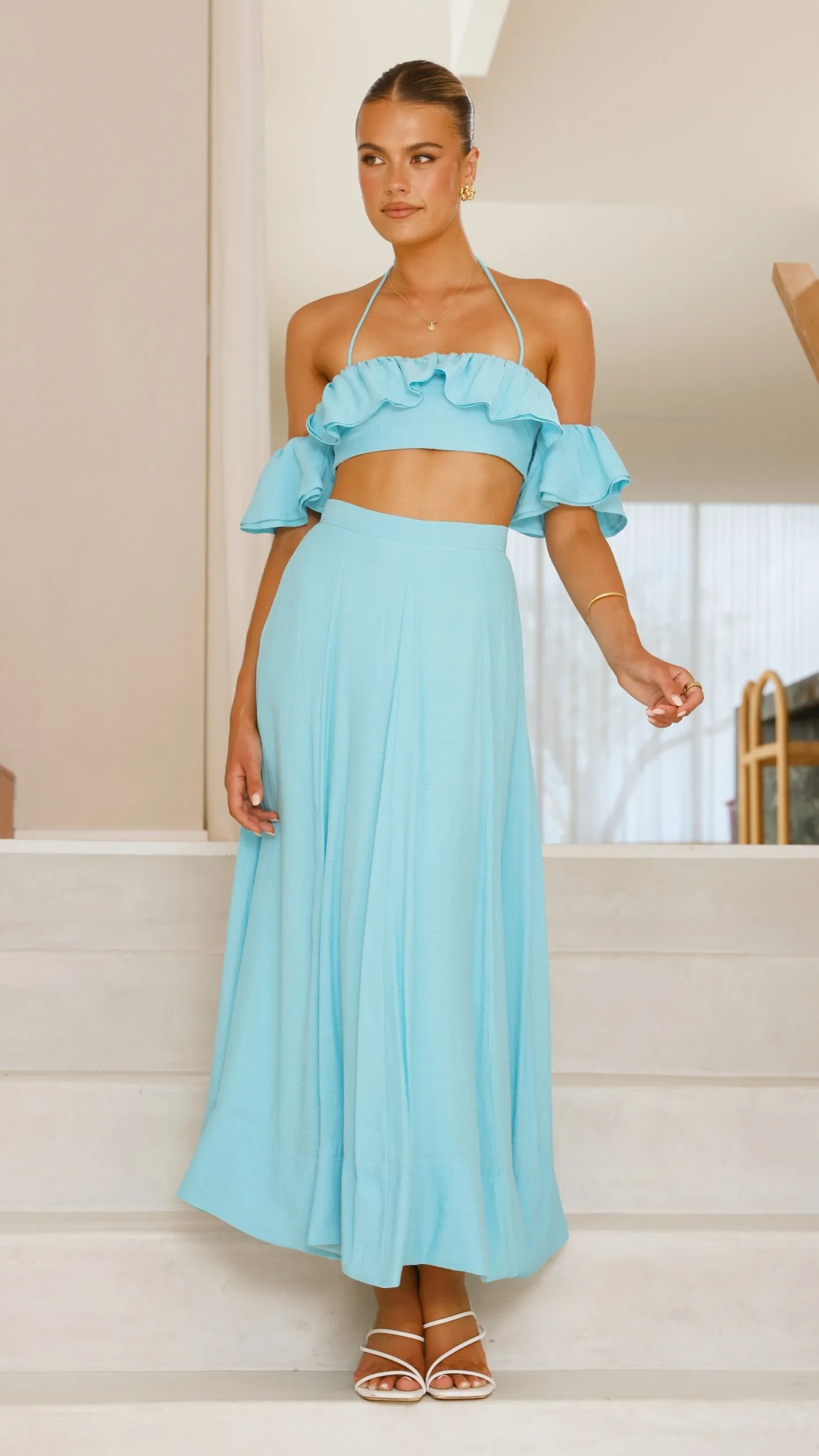 Trista Maxi Skirt - Blue