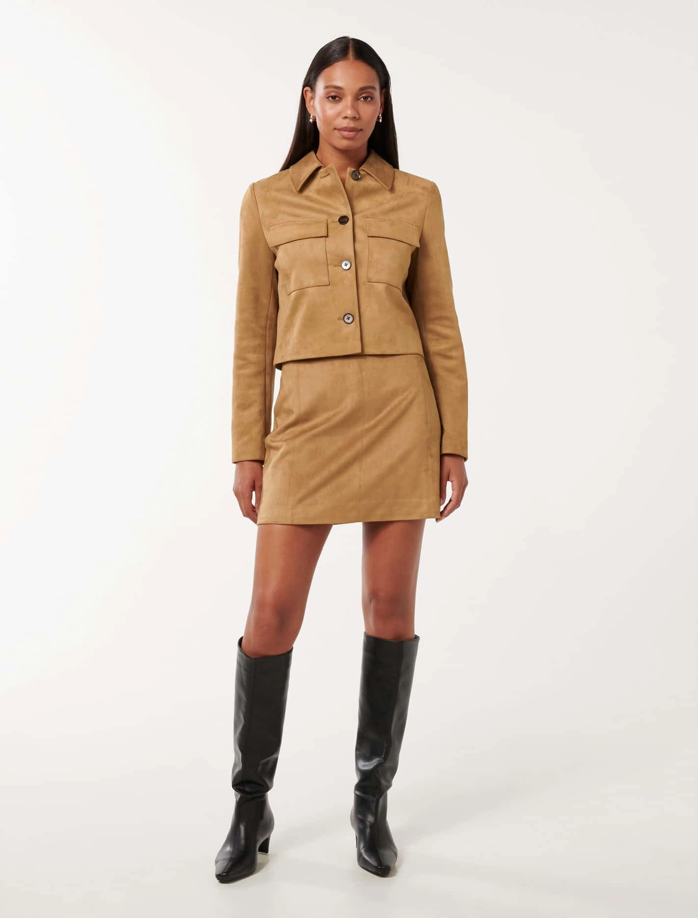 Tyla Vegan Suede Jacket
