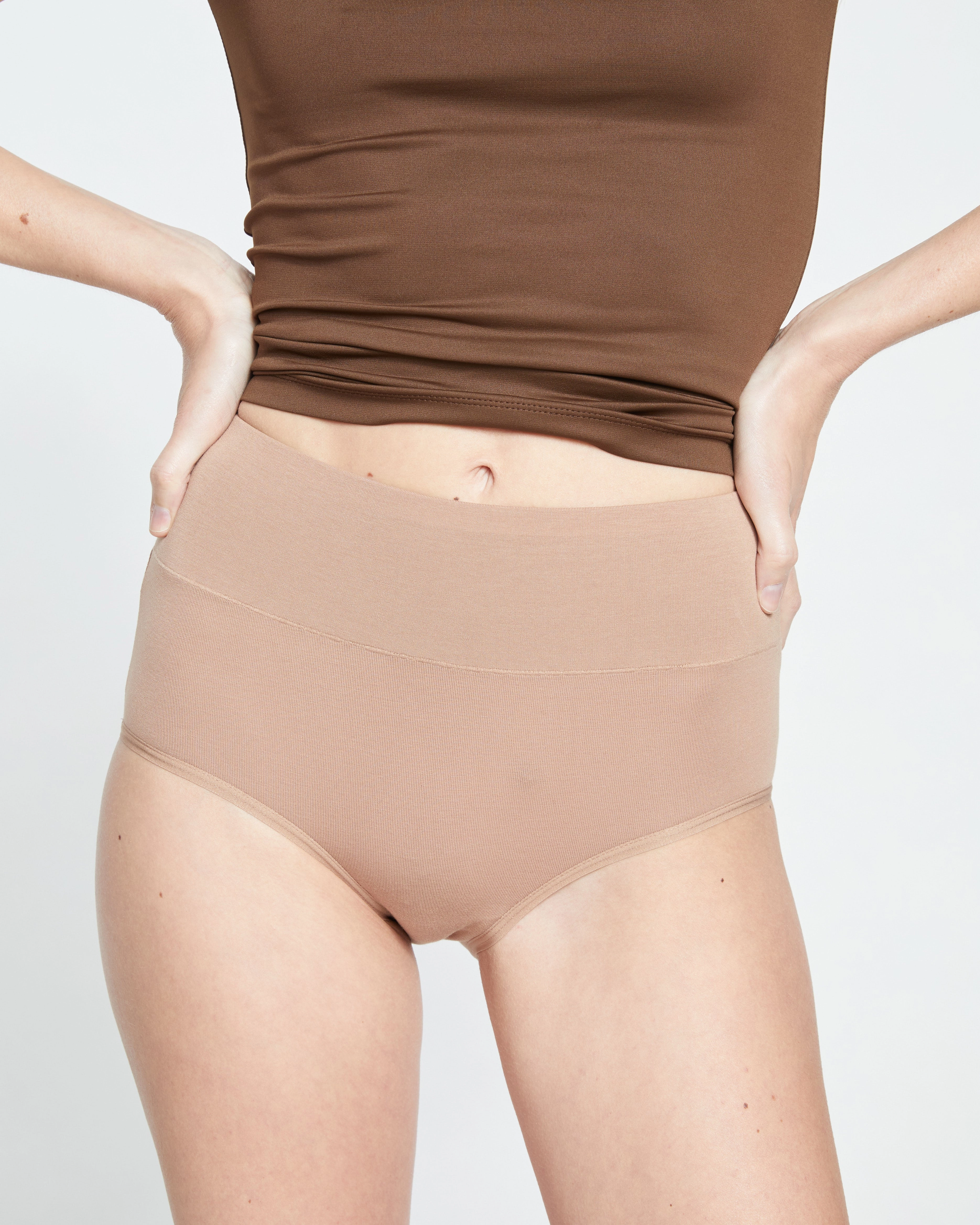 UltimateS Full Coverage High Rise Brief - Spice