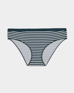 UltimateS Mid Rise Bikini - Deep Sea/White Stripe
