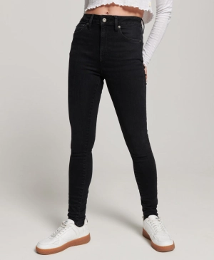 Vintage High Rise Skinny Jeans | Black Rinse 30