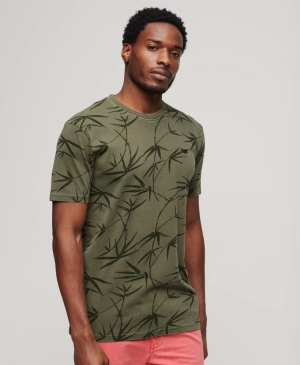 Vintage Overdye Printed Tee | Surplus Goods Olive Green