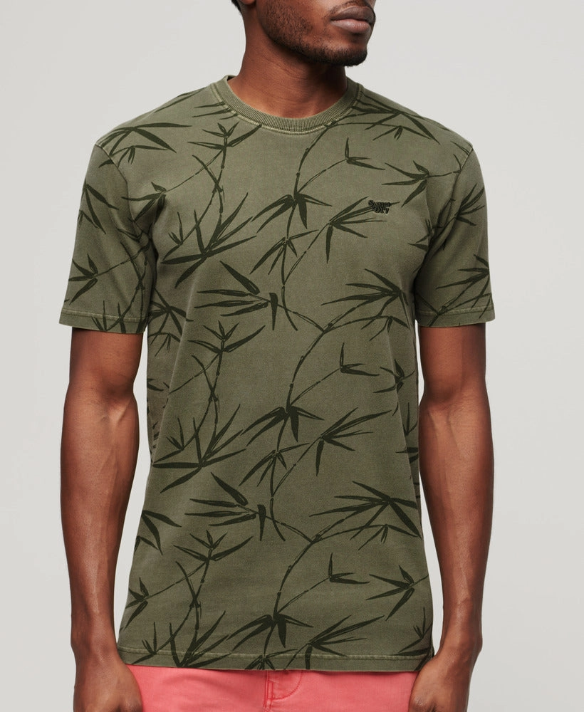 Vintage Overdye Printed Tee | Surplus Goods Olive Green