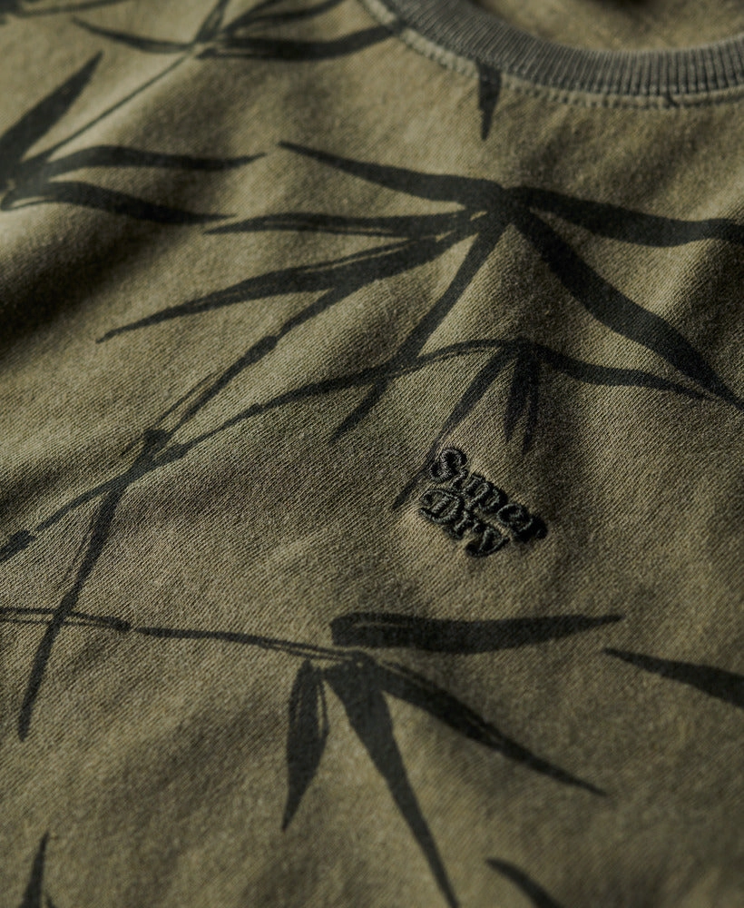 Vintage Overdye Printed Tee | Surplus Goods Olive Green
