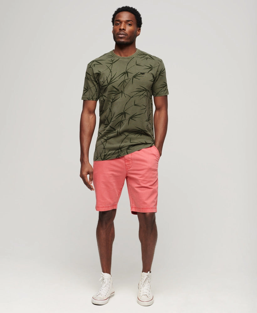 Vintage Overdye Printed Tee | Surplus Goods Olive Green