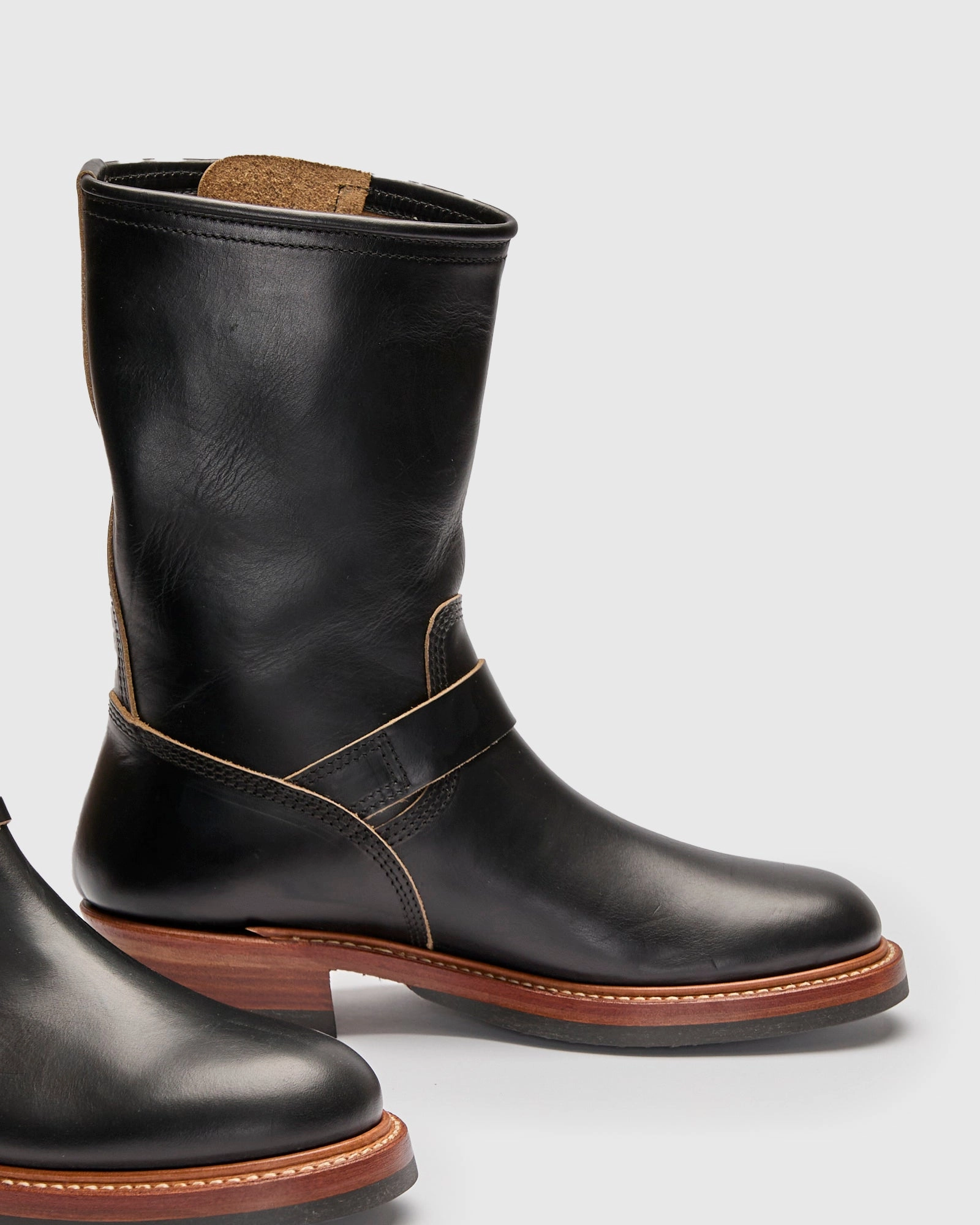 Wabash Engineer Boot in Horween Chromexcel Black