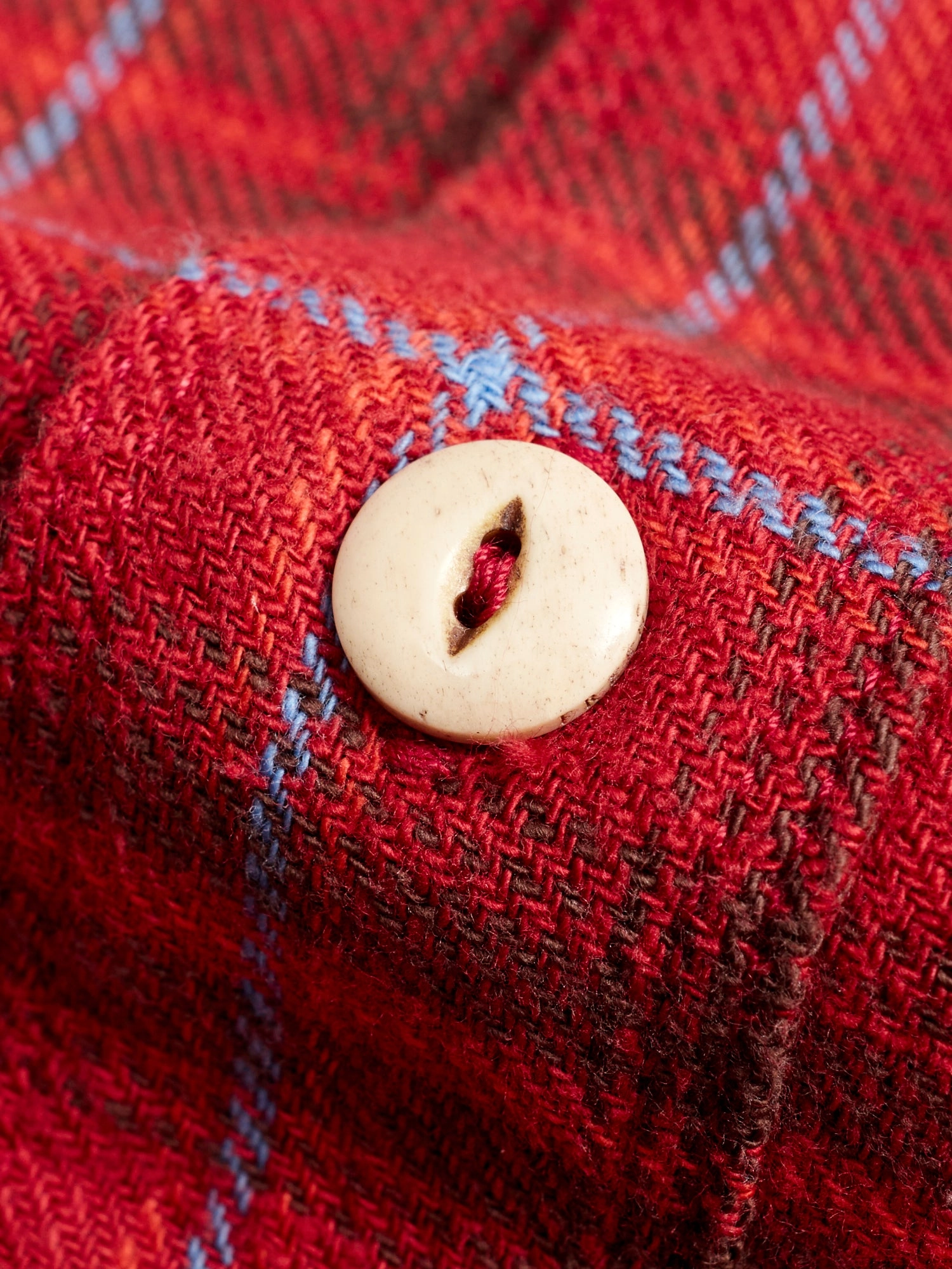 Wells Work Shirt in Rust Plaid