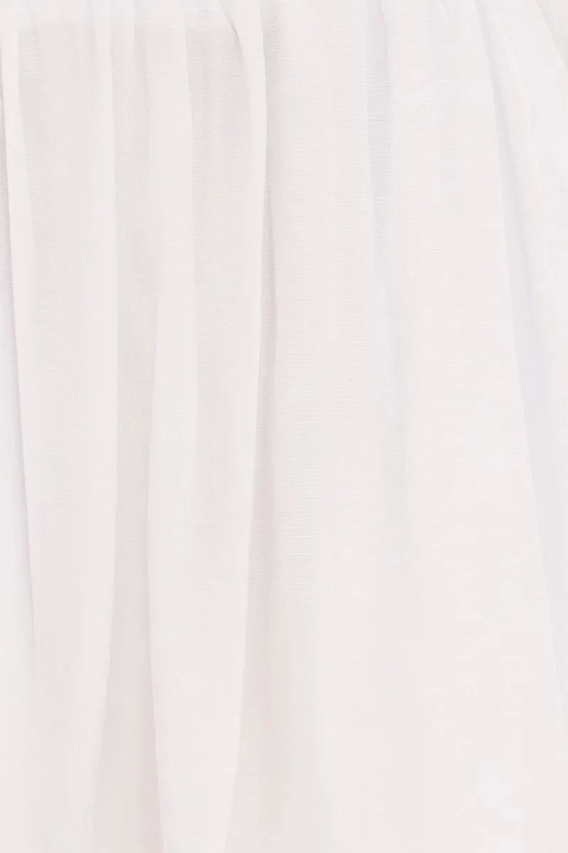 White Essential Pull On Cotton Short