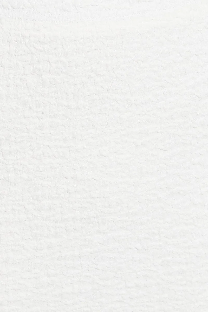 White Midi Skirt High Rise Pencil