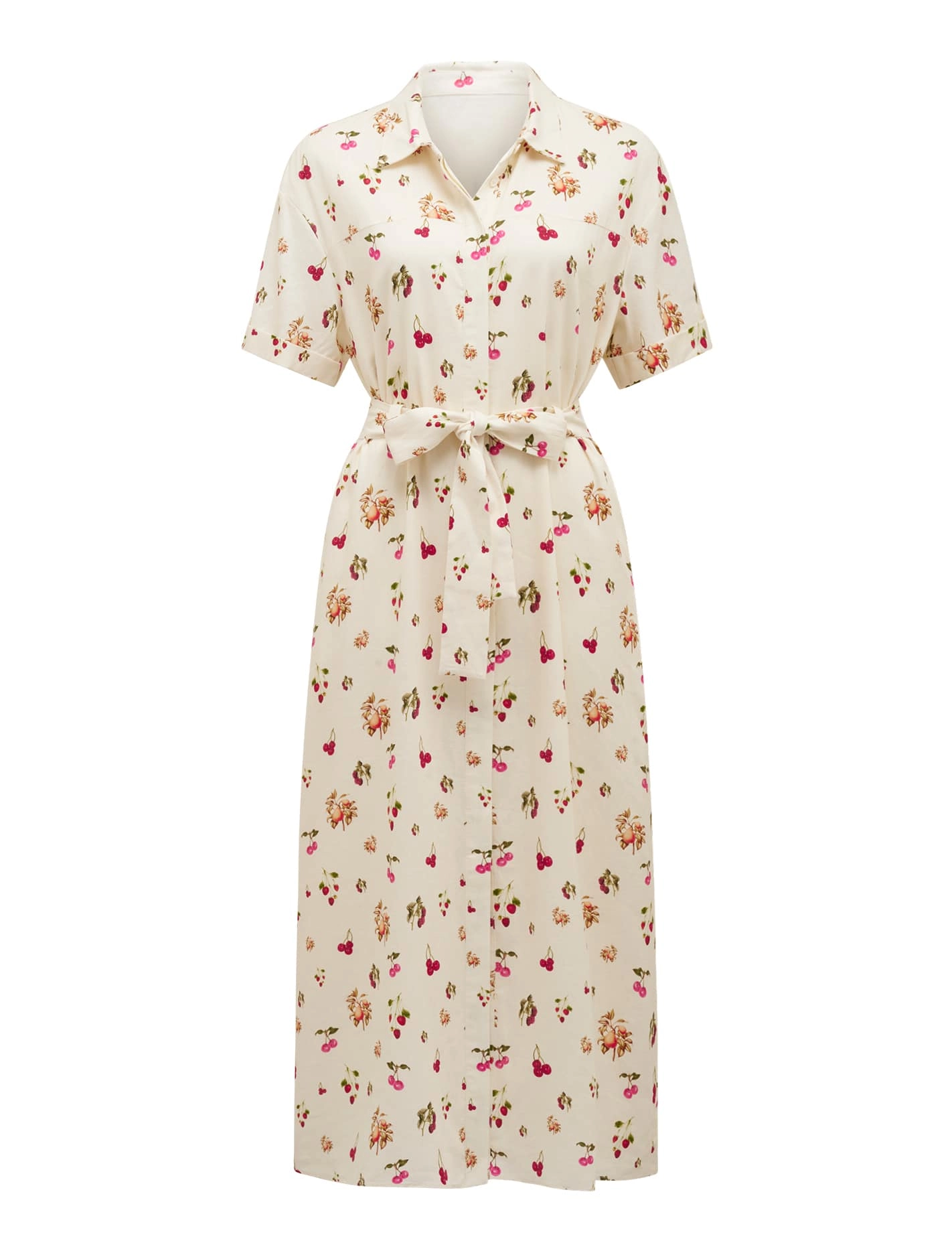 Willow Short Sleeve Linen Midi Dress