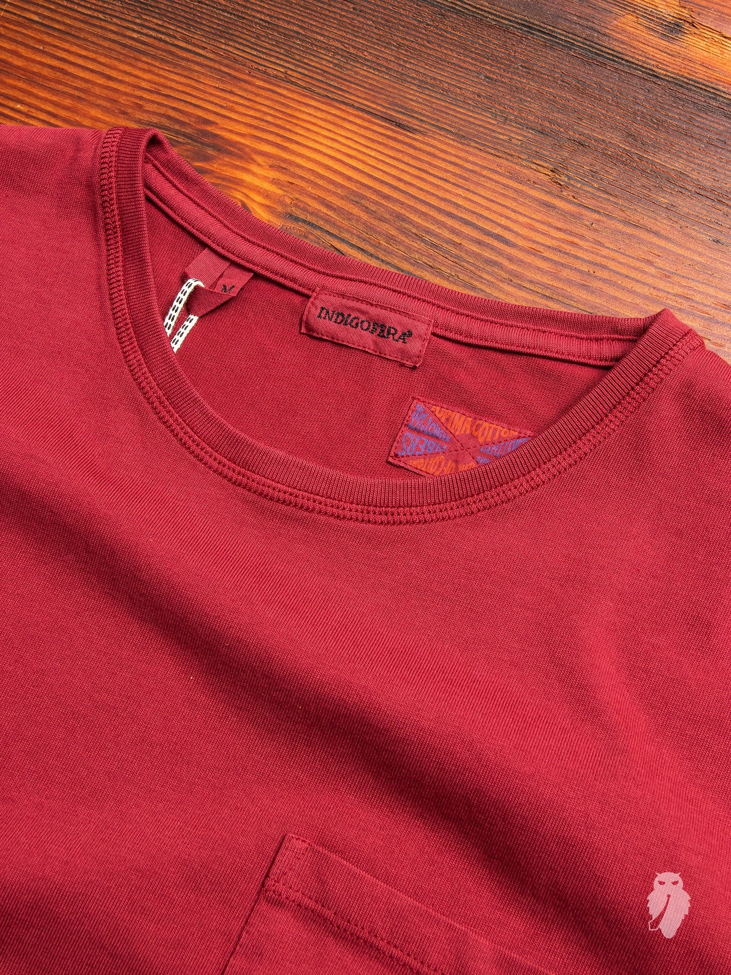 Wilson Pocket T-Shirt in Guajillo Red