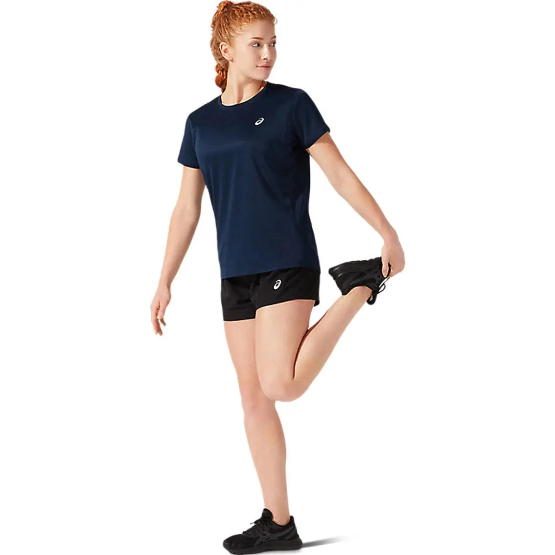 Womens ASICS Silver Short - Performance Black