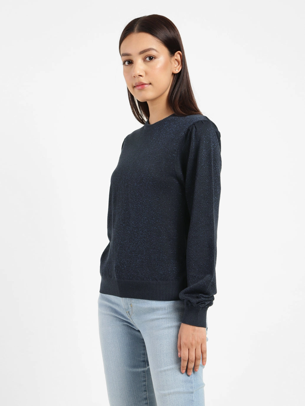 Women's Solid Round Neck Sweater