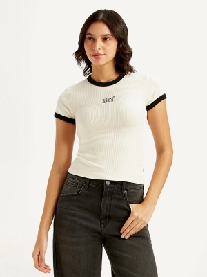 Women's Solid Slim Fit T-Shirt