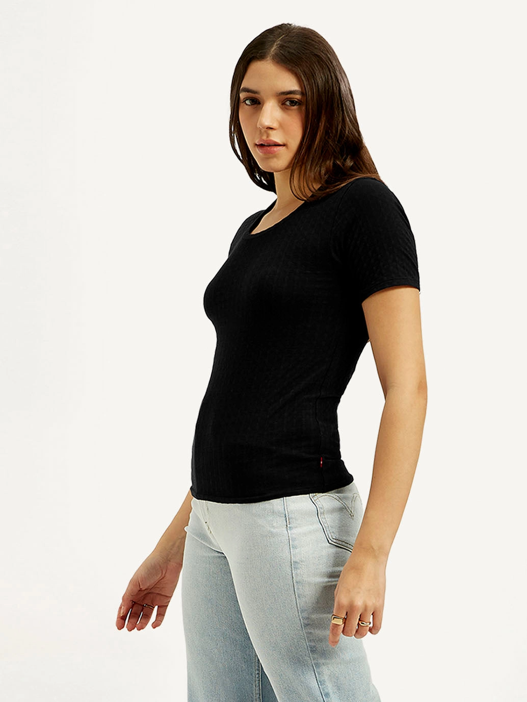 Women's Solid Slim Fit T-shirt