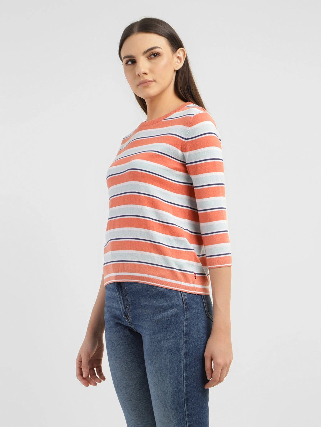 Women's Striped Crew Neck T-shirt